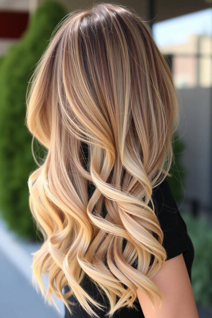 Caramel and Blonde Ombre