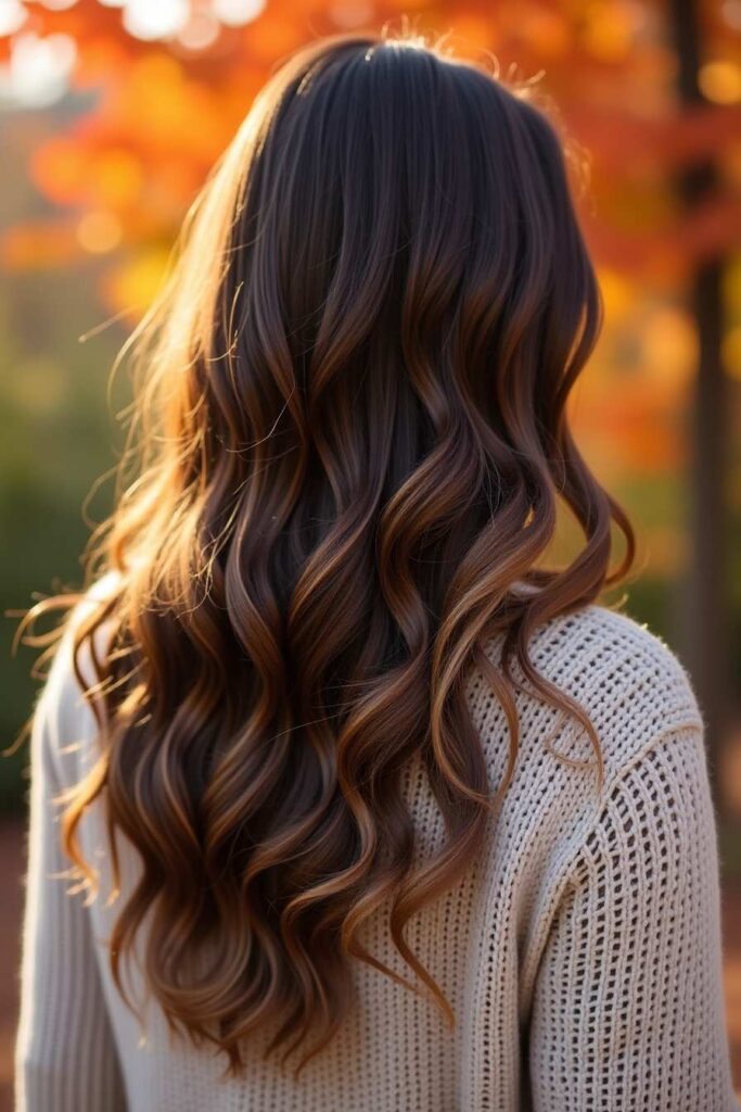 Chocolate Brown with Caramel Highlights