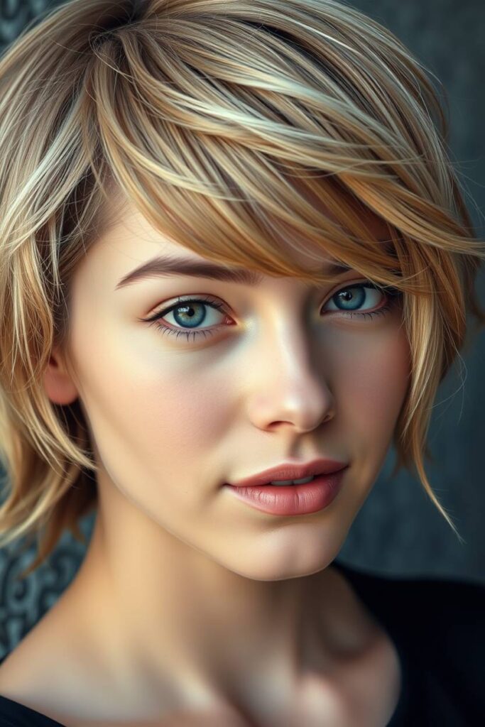 Choppy Bangs for an Edgy Vibe