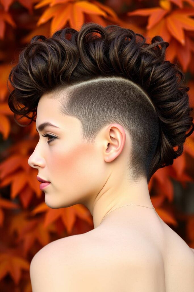 Curly Faux Hawk