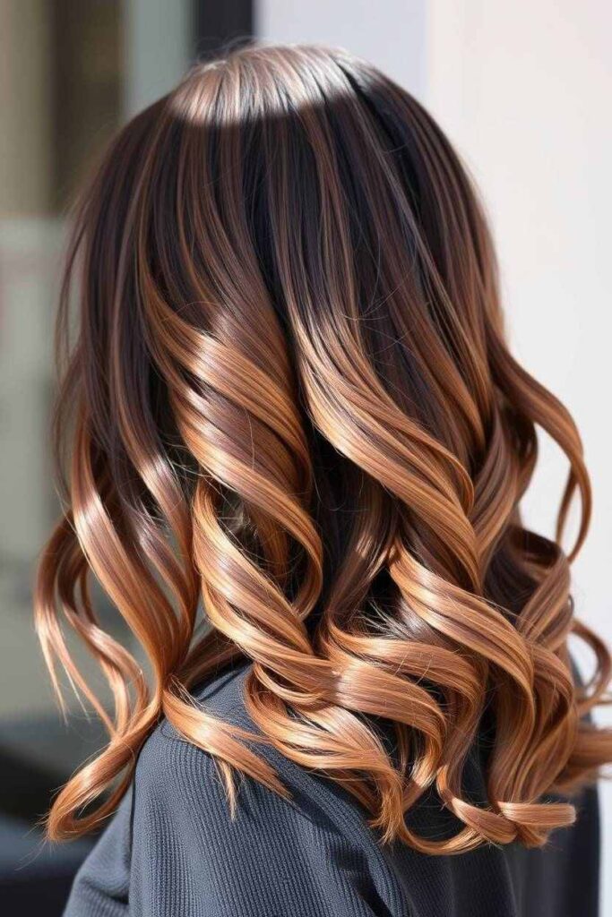Espresso Brown with Toffee Highlights