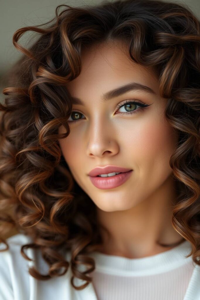 Face-Framing Caramel Highlights