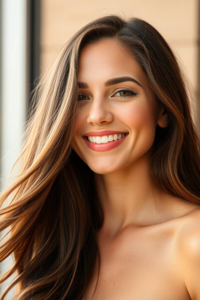 Face-Framing Caramel Layers