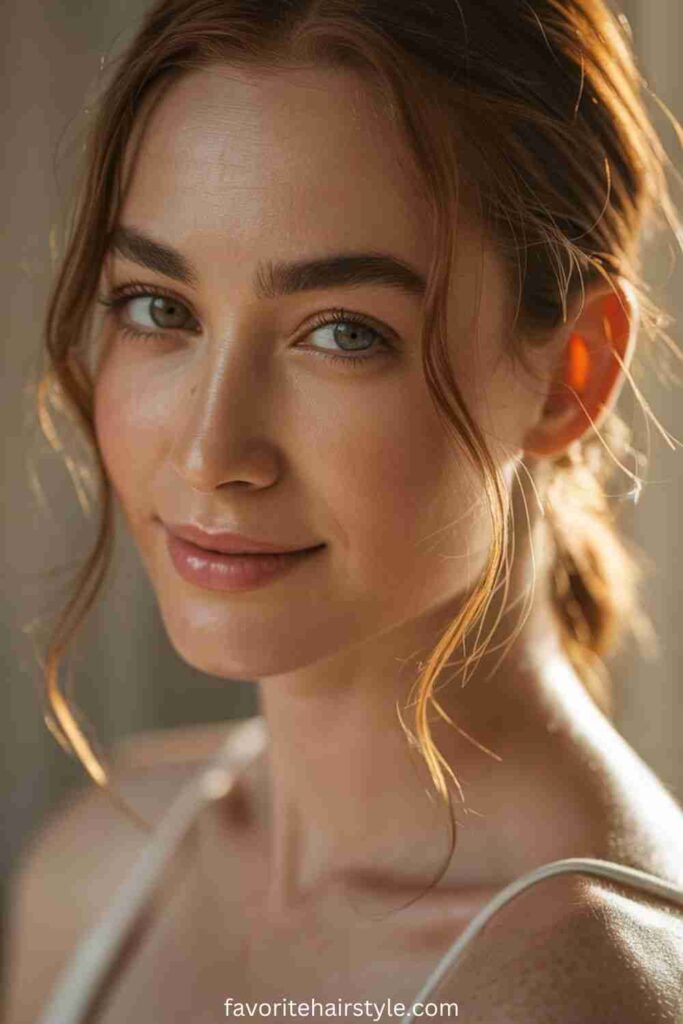 Face-Framing Golden Highlights