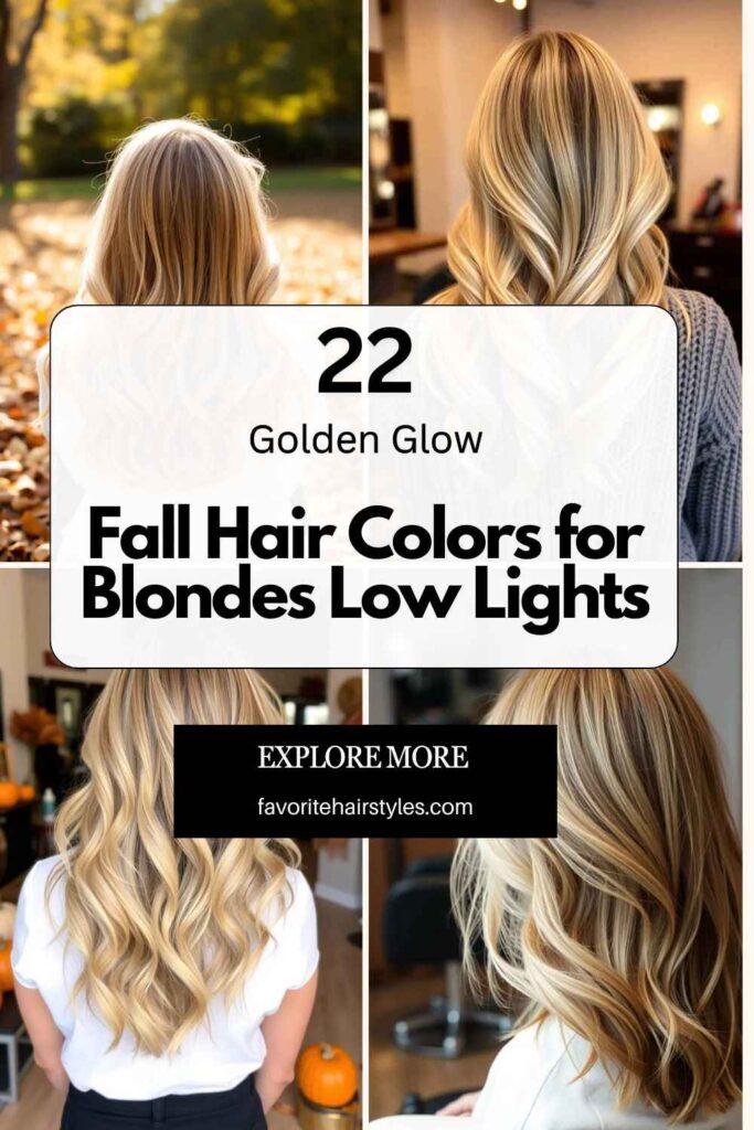 Fall Hair Colors for Blondes Low Lights
