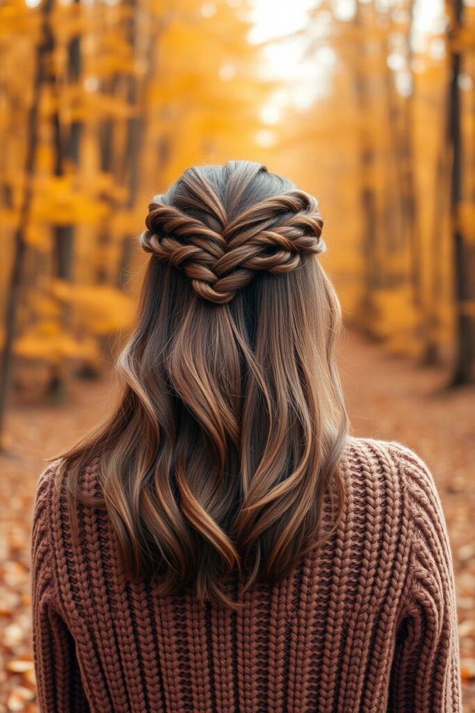 Half-Up Twisted Crown