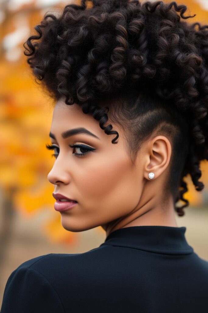 High Curly Puff