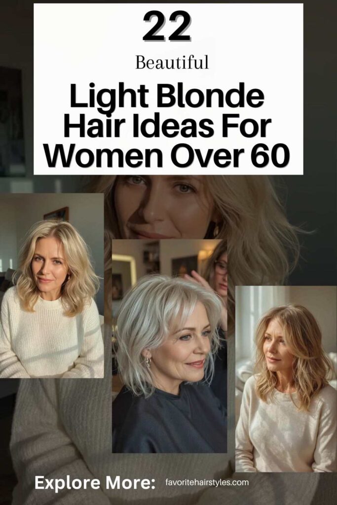 Light Blonde Hair Ideas For Women Over 60