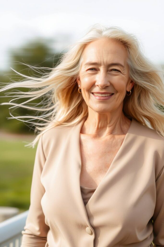 Long Beige Blonde Hair