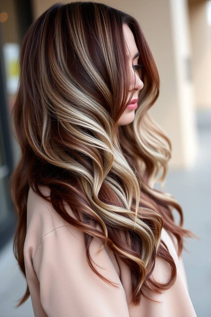 Muted Burgundy with Ash Undertones
