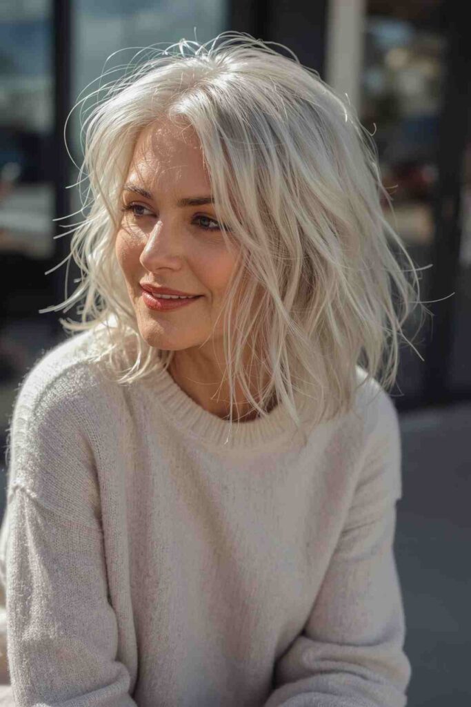 Rooted White Blonde
