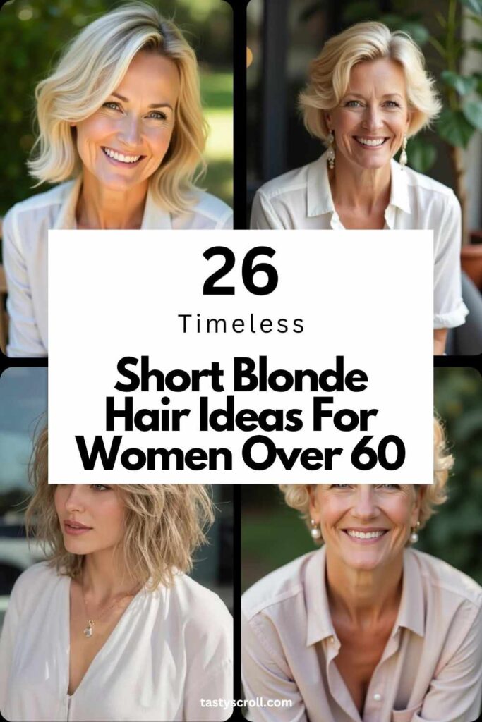 Short Blonde Hair Ideas For Women Over 60