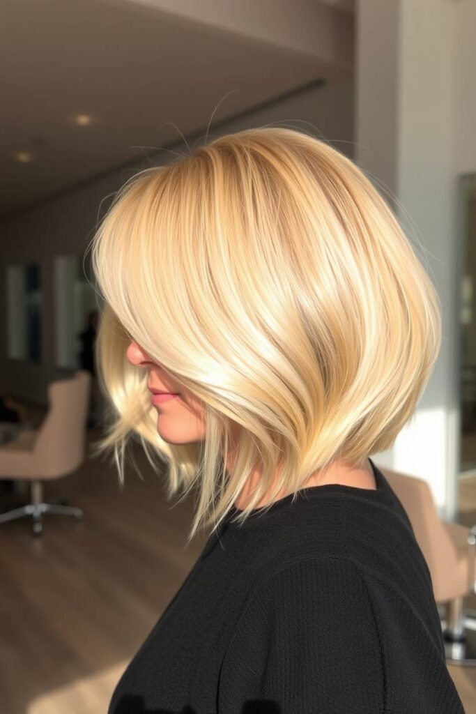 Short Bob with Curtain Bangs