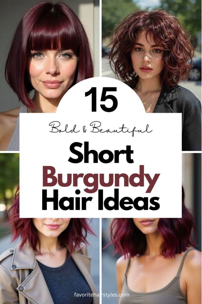 Short Burgundy Hair Ideas