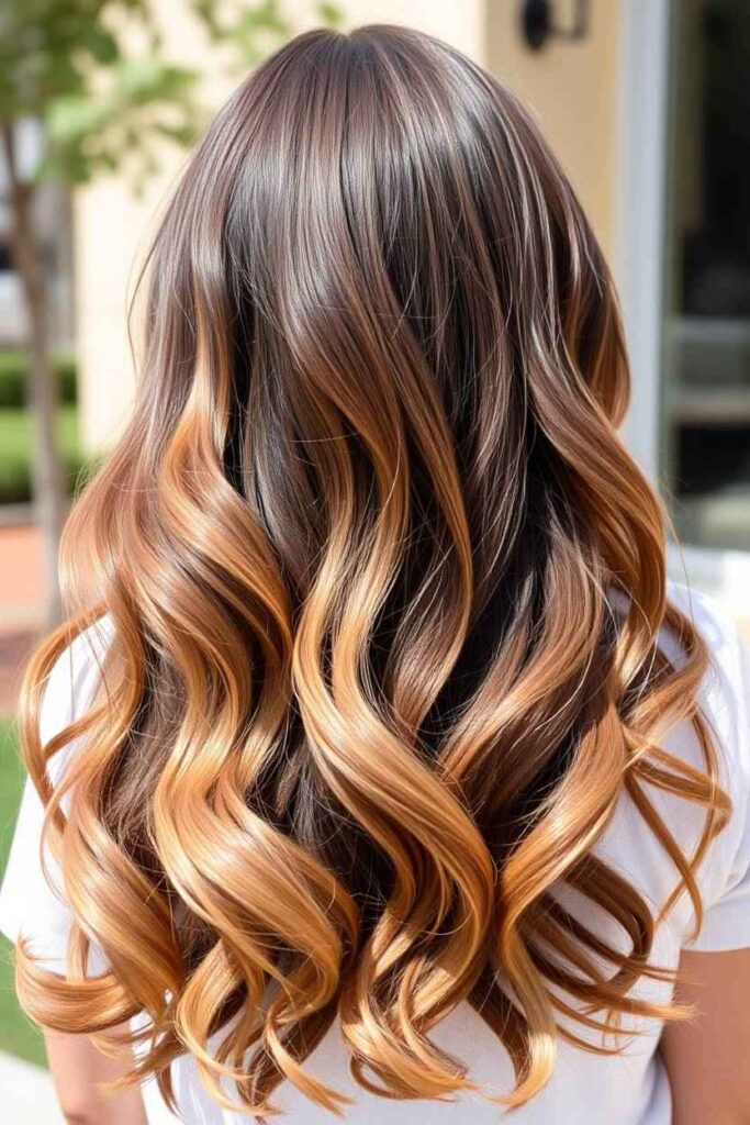 Soft Waves with Caramel Highlights