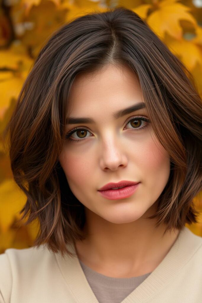 Soft Waves with Curtain Bangs