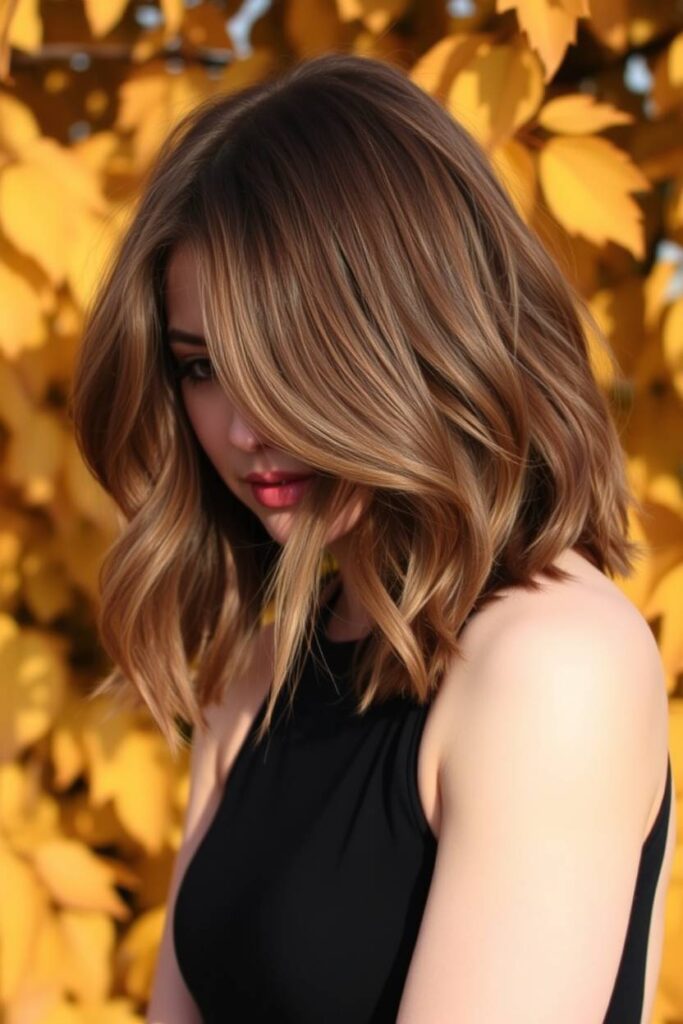 Tousled Lob with Face-Framing Layers