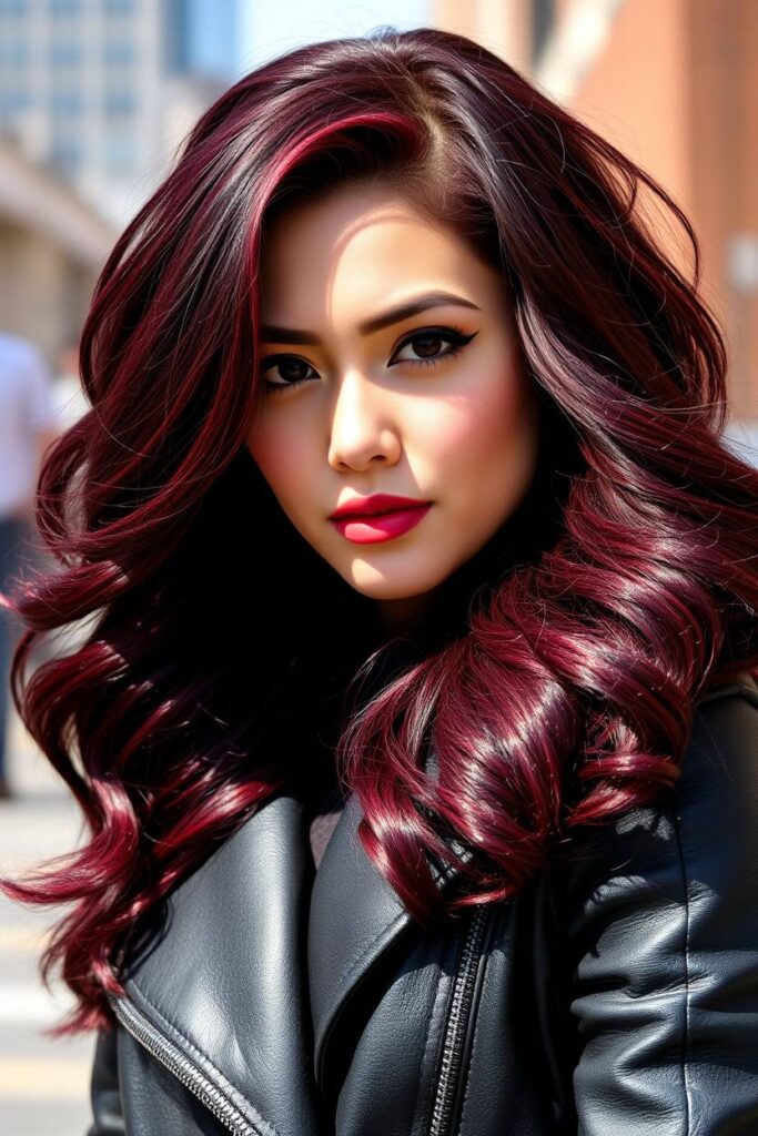 Vibrant Plum and Burgundy Mix