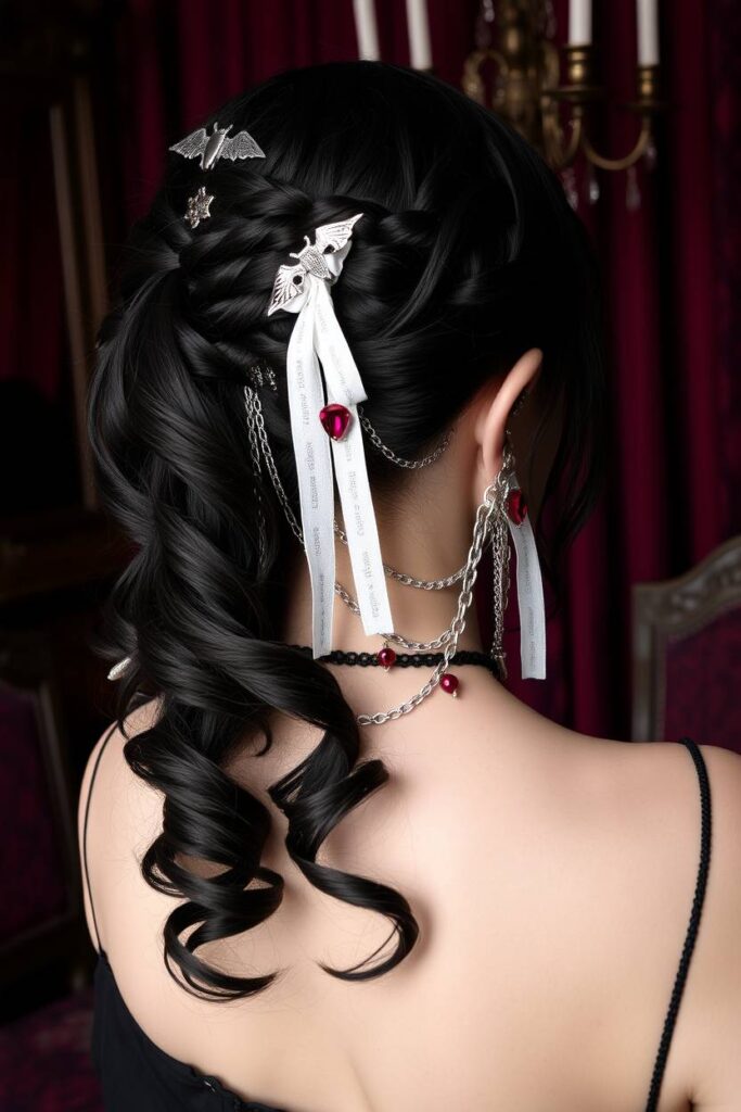Accessory-Heavy Vampire Hair