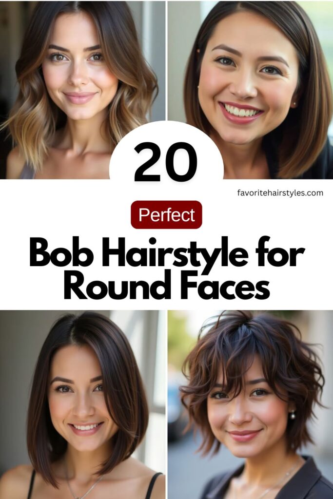 Bob Hairstyle for Round Faces