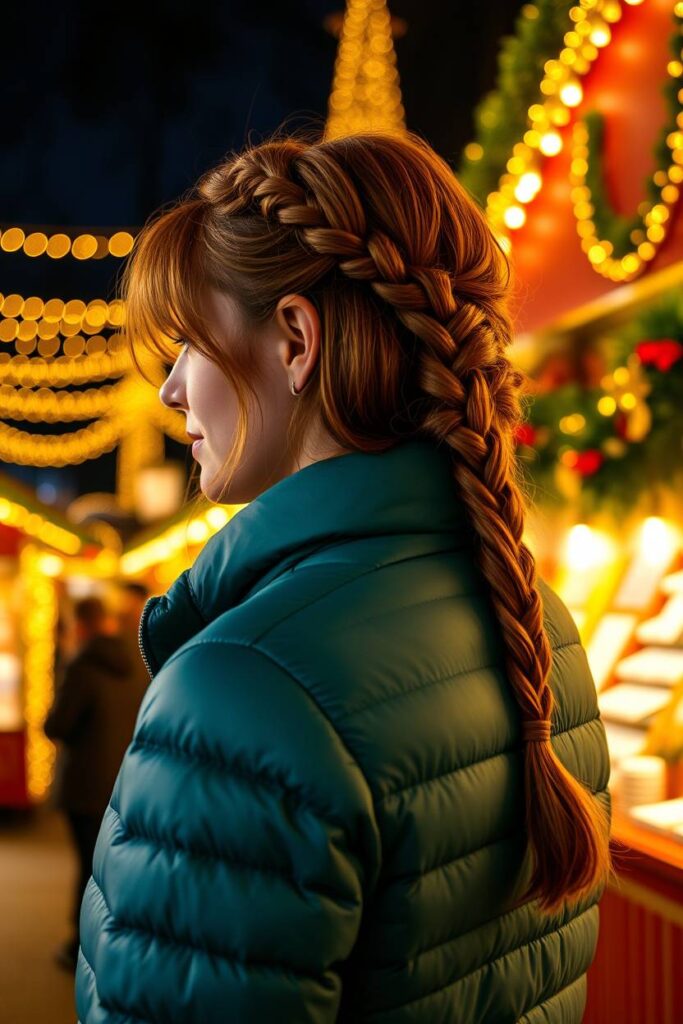 Braided Crown with Bangs