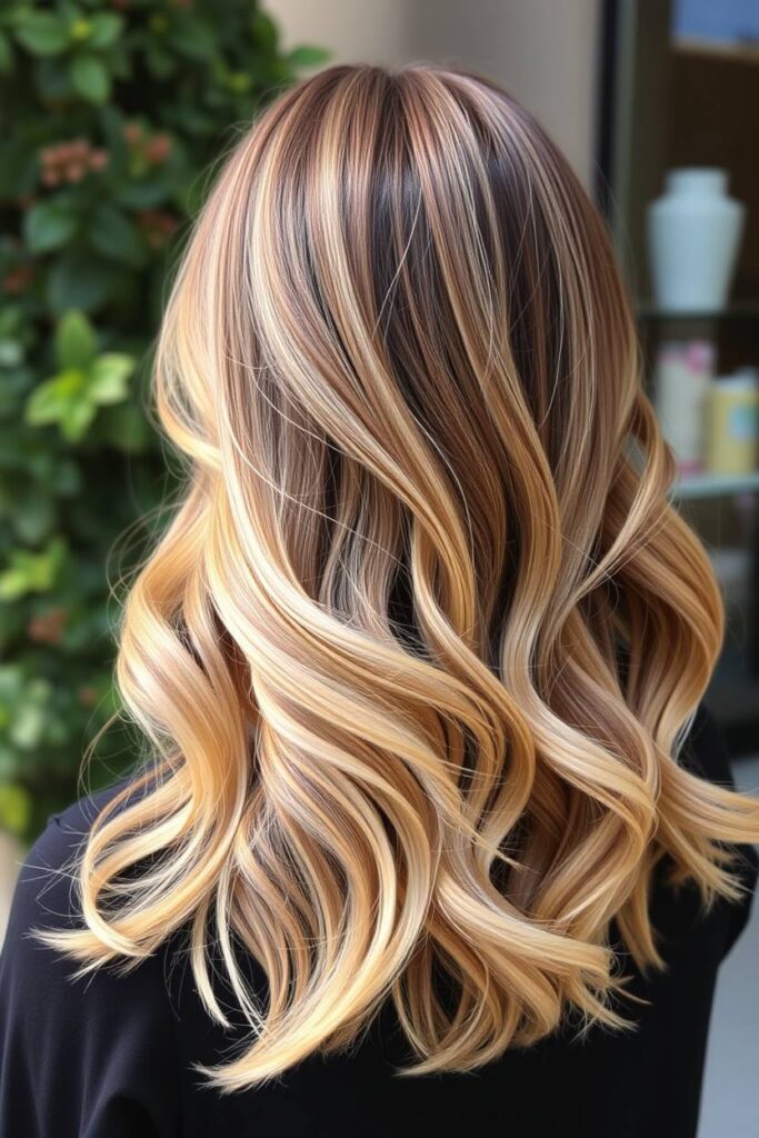 Butter Blonde on Dark Hair