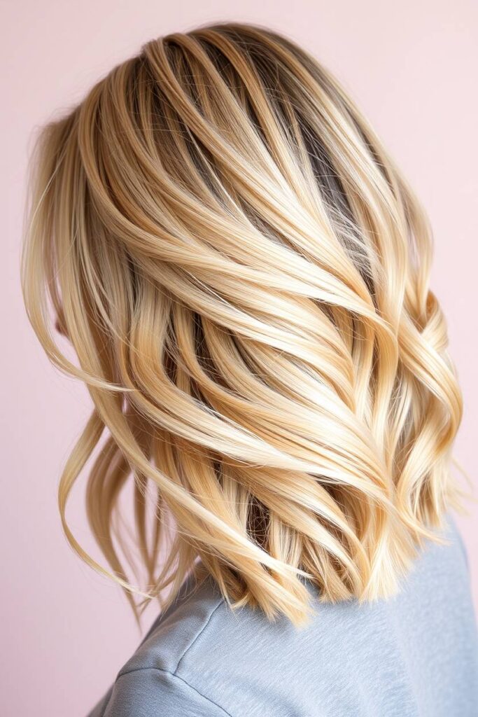 Butter Blonde with Money Pieces