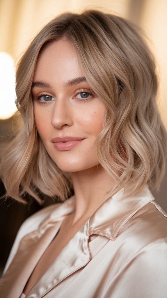 Caramel Balayage on Short Bob