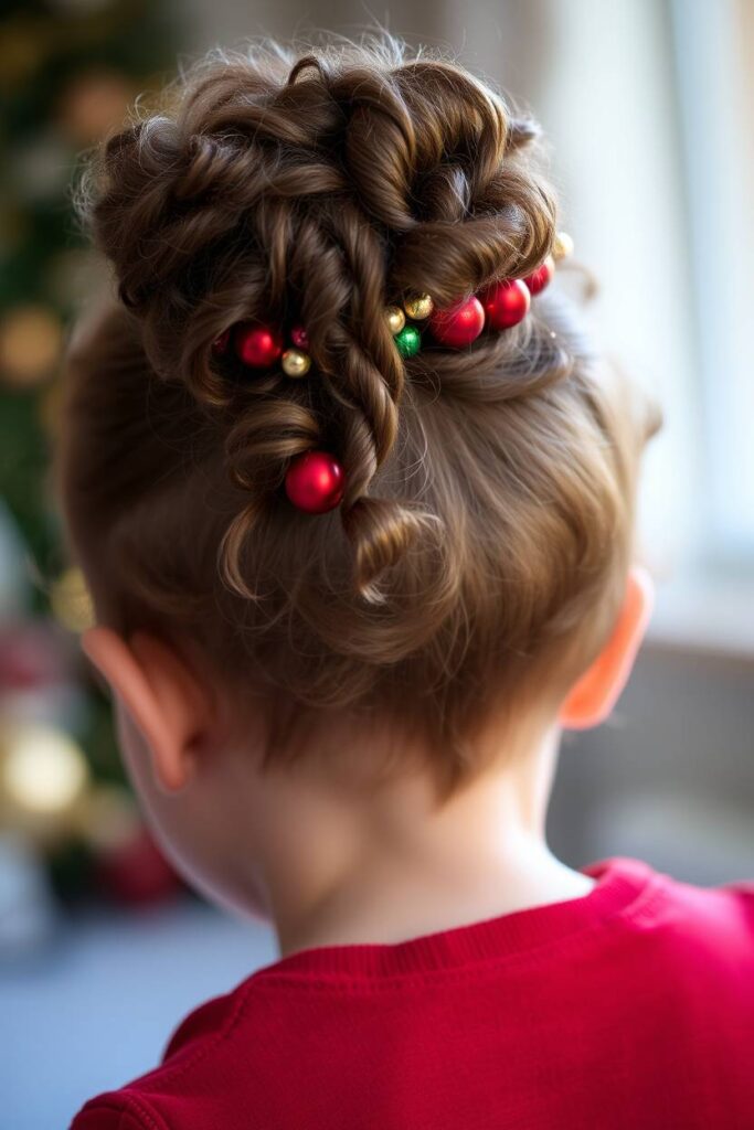 Christmas Beaded Puff