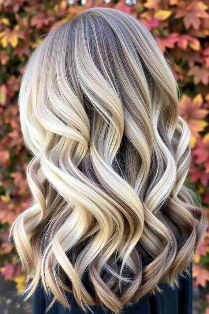 Creamy Blonde with Chocolate Roots