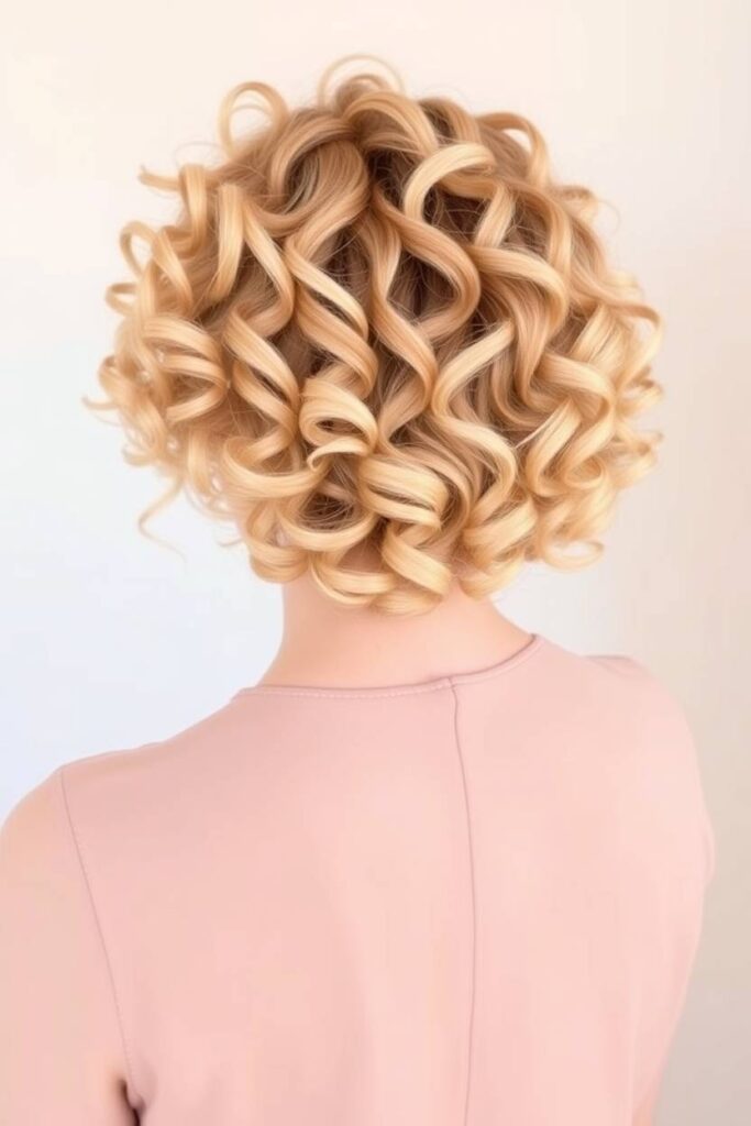Curly Blonde Crop