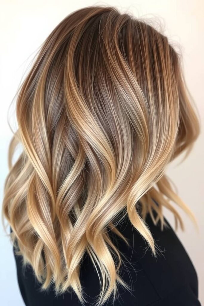 Dimensional Butter Blonde with Lowlights