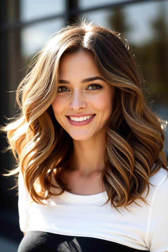 Dimensional Caramel Highlights