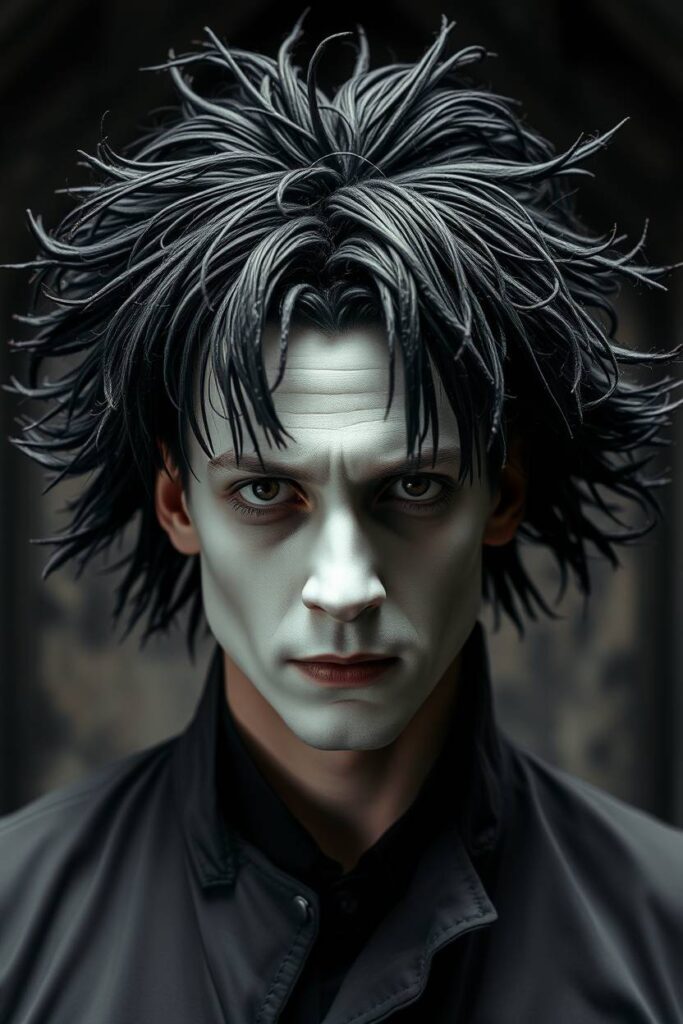 Edward Scissorhands Inspired Hair