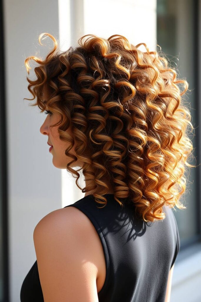 Face-Framing Caramel Ribbons