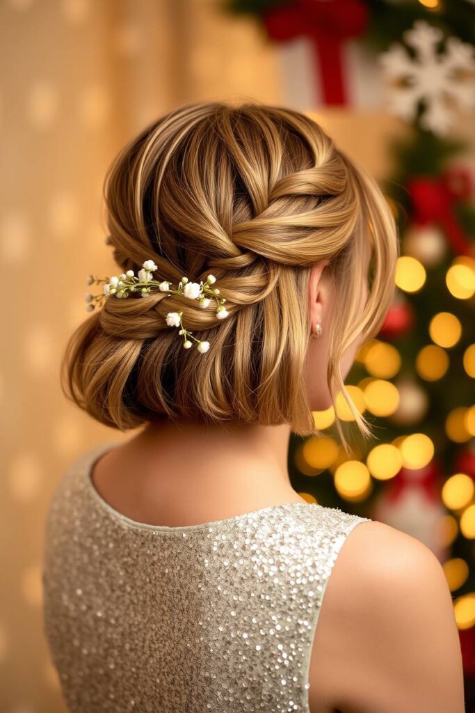Half-Up Twisted Crown