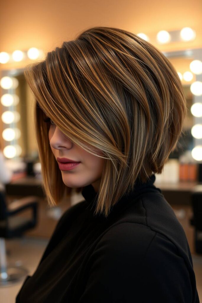 Light Caramel Face-Framing Balayage