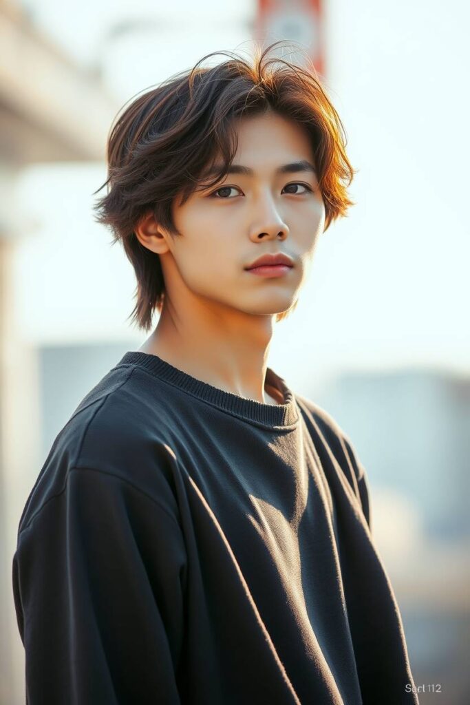 Long Top with Natural Waves