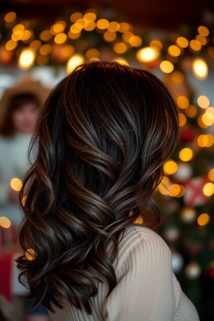 Loose Waves with Tinsel Strands