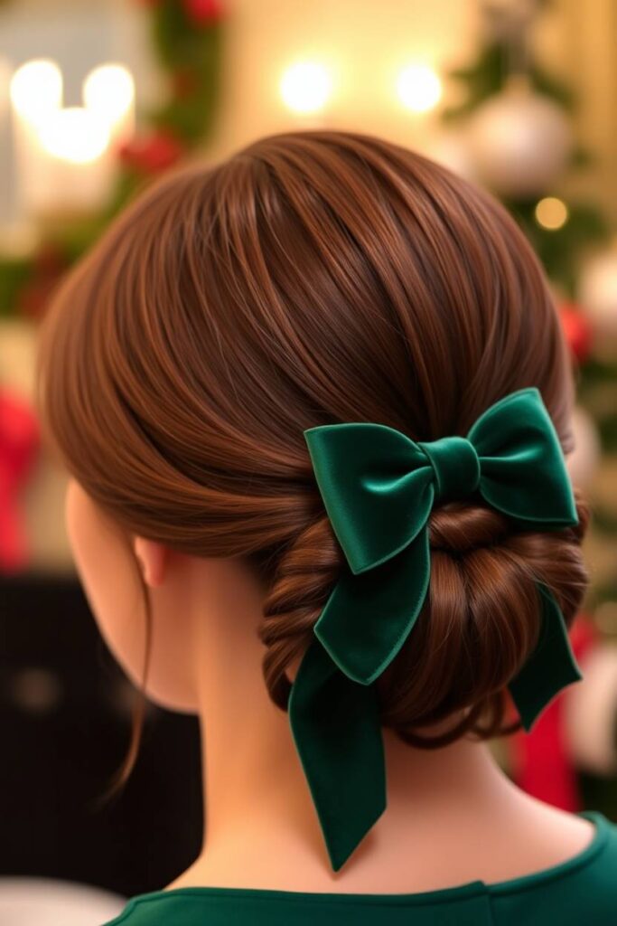 Mini Low Bun with Ribbon
