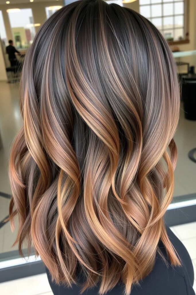 Mocha-Caramel Balayage
