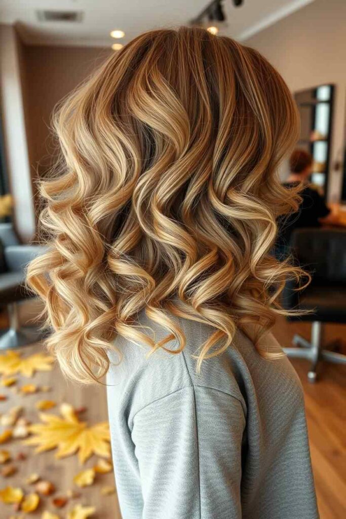 Mushroom Blonde for Curly Hair