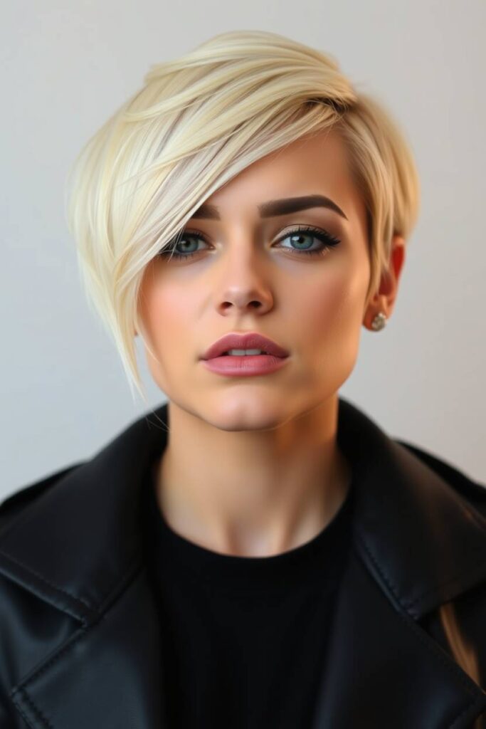 Pixie Cut with Side Bangs