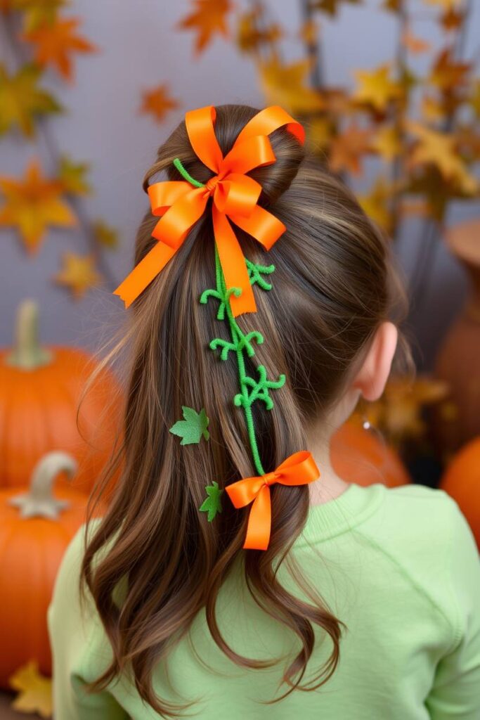 Pumpkin Puff Ponytail
