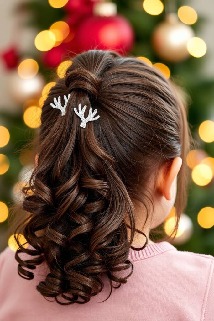 Reindeer Clip Half-Updo