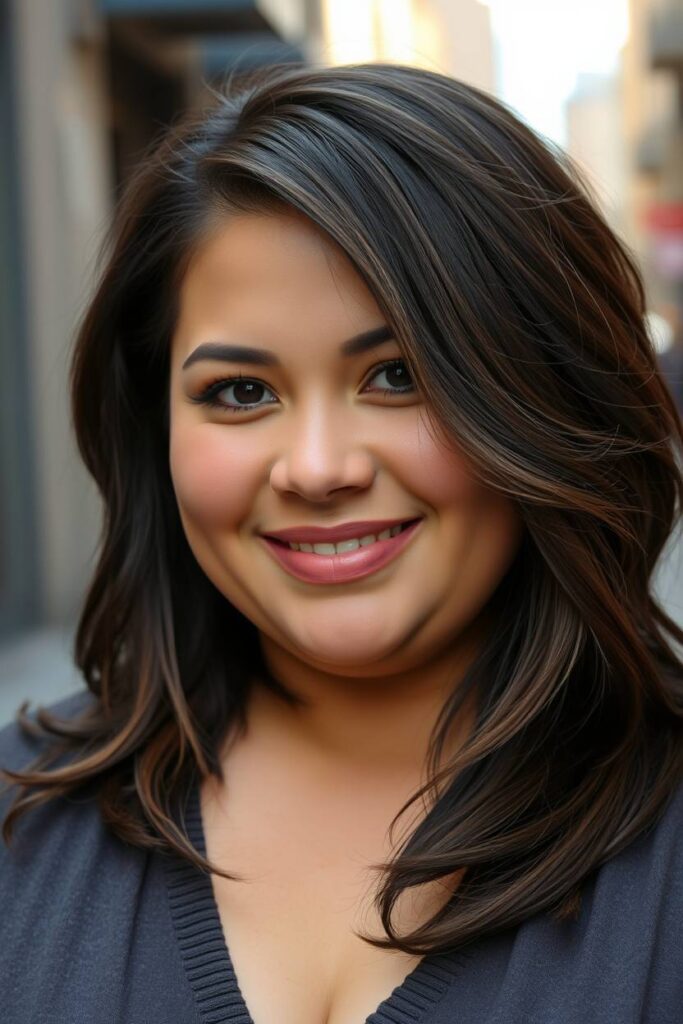 Side-Swept Bangs with Layers