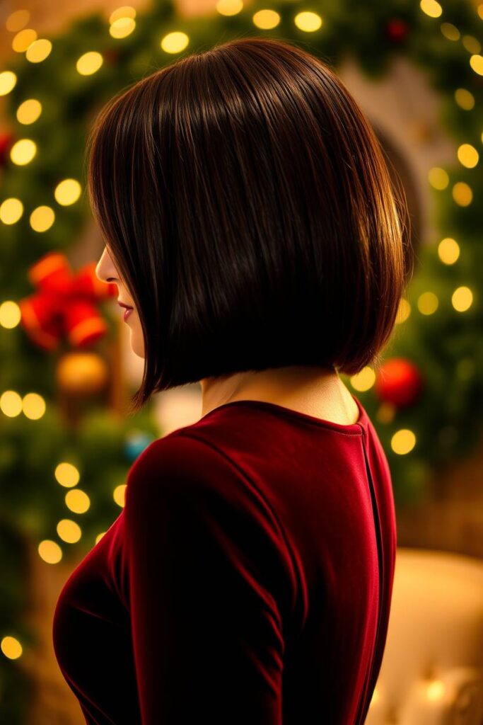 Sleek Side Part Bob