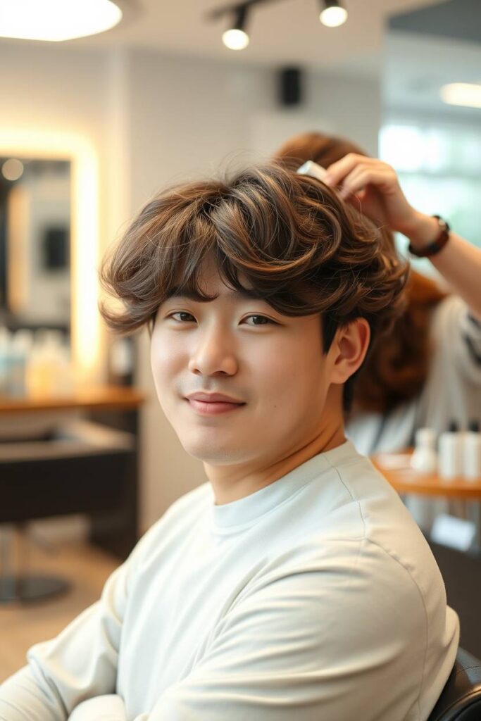 Soft C-Curl Down Perm