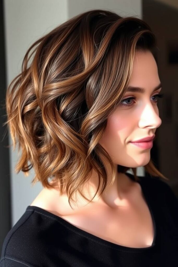 Warm Caramel Lowlights