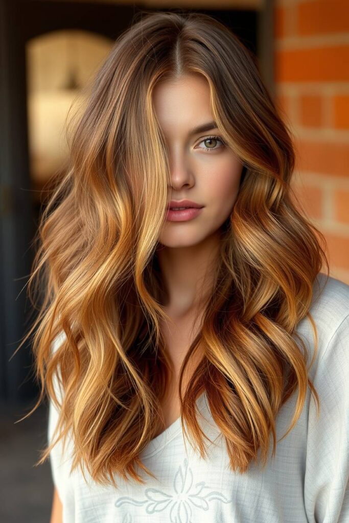 Warm Cinnamon Caramel Highlights
